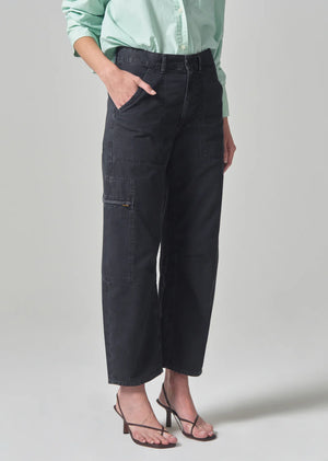 Citizens Of Humanity Marcelle Cargo Pant in Washed Black