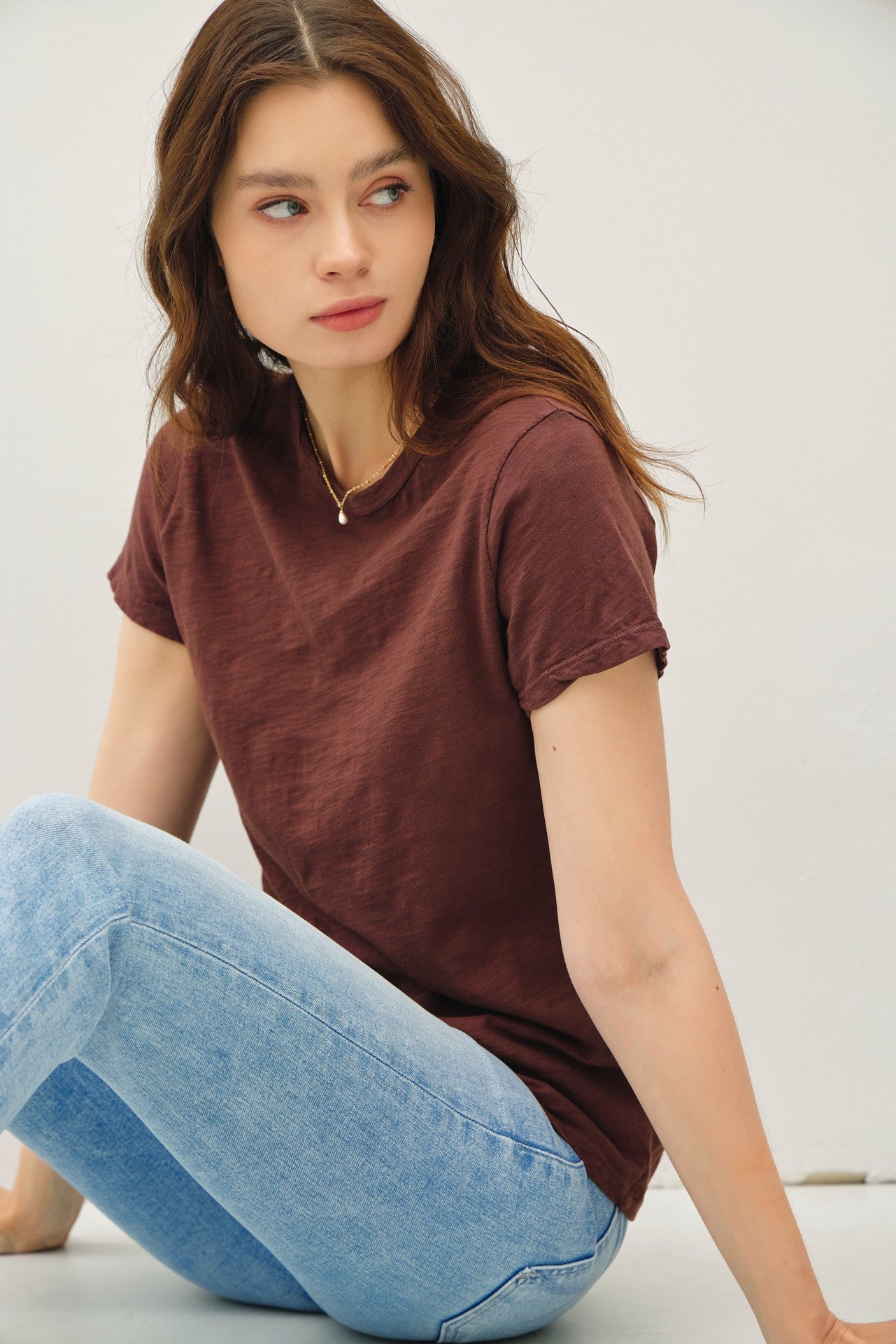 Garment Dyed Cotton Slub Tee