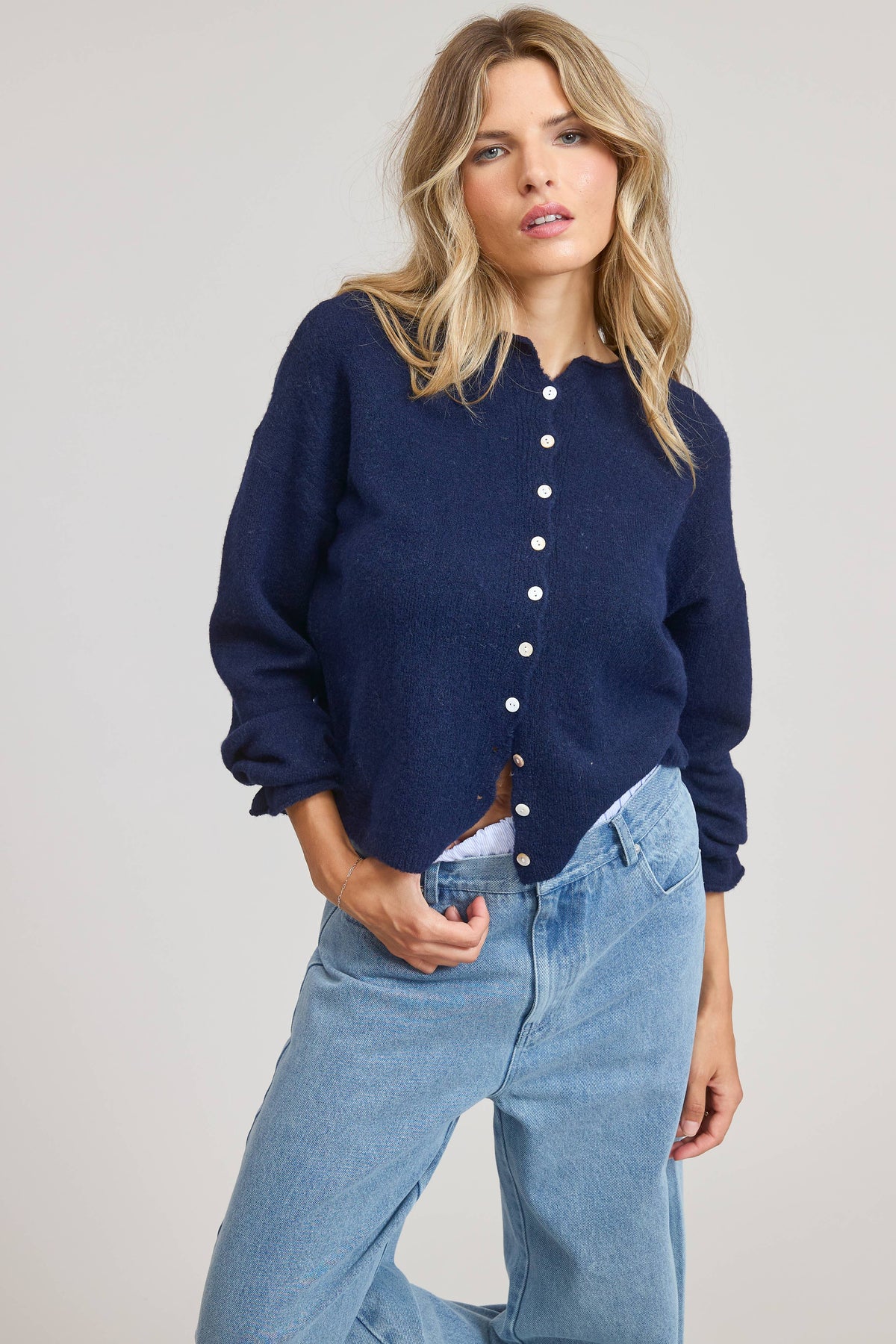 Essential Button Down Cardigan Sweater