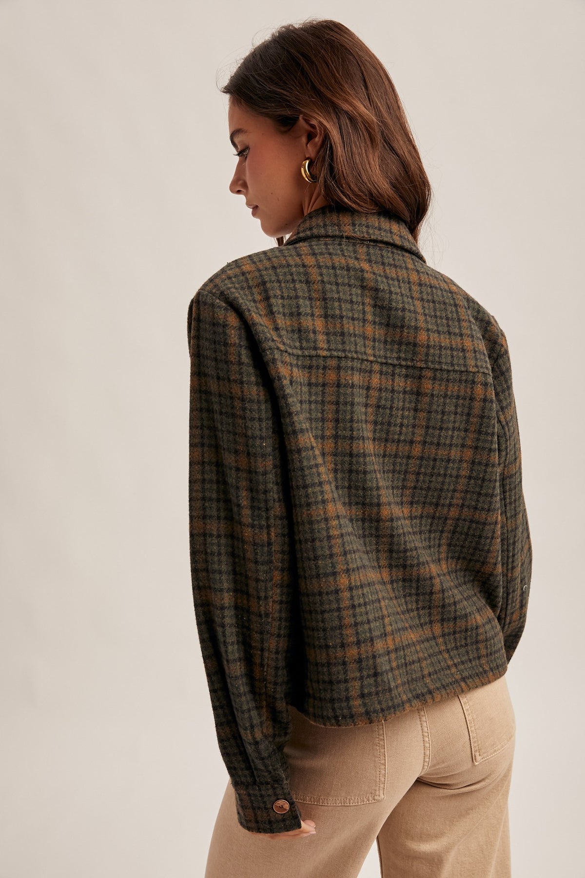 Juniper Plaid Crop Jacket