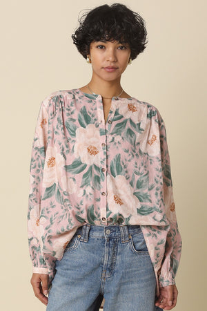 Noa Blouse in Blush Green