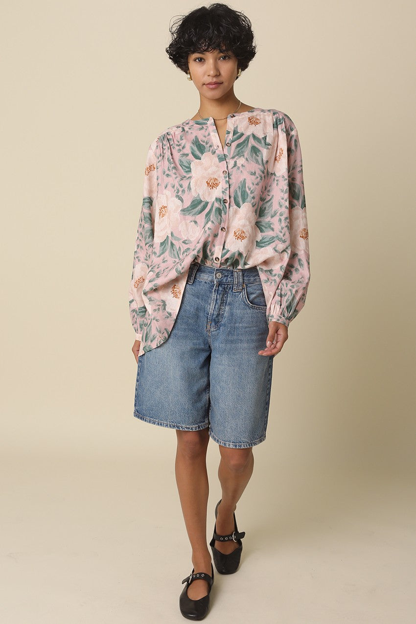 Noa Blouse in Blush Green