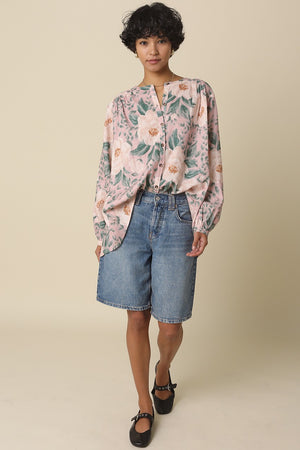 Noa Blouse in Blush Green