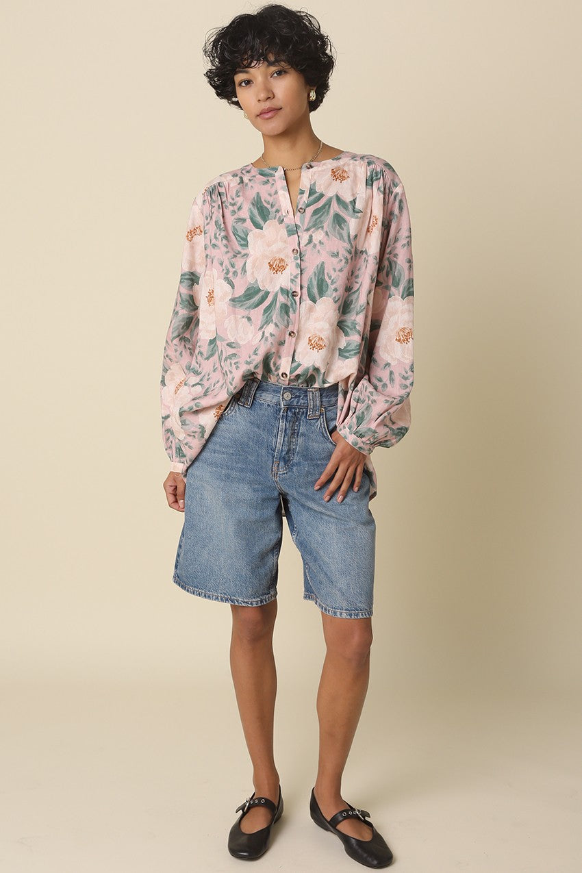 Noa Blouse in Blush Green