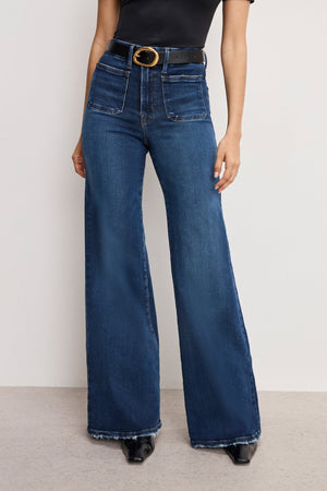 Good American Good Waist Palazzo Jeans