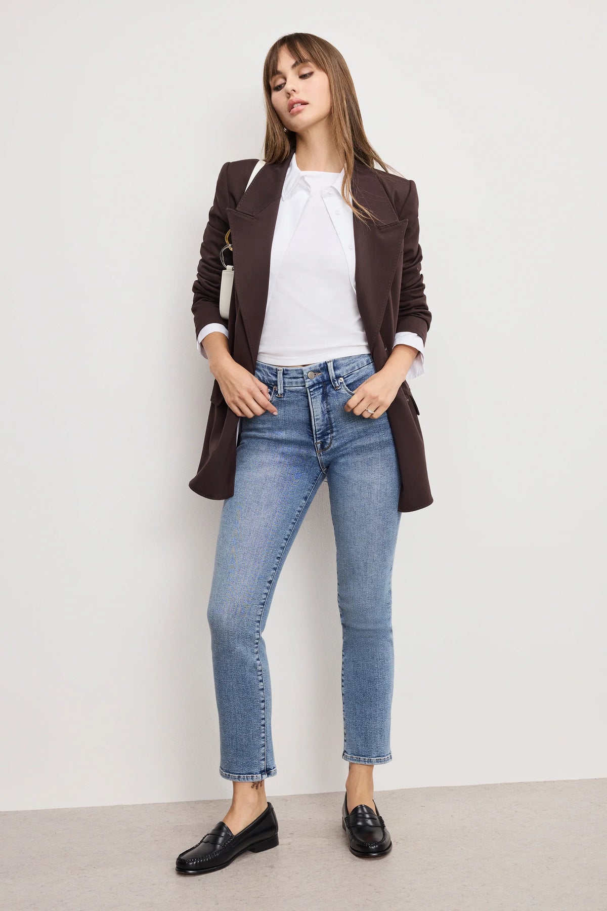 Good American Good Legs Straight Jean