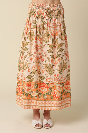 Haven Skirt in Peach Multi