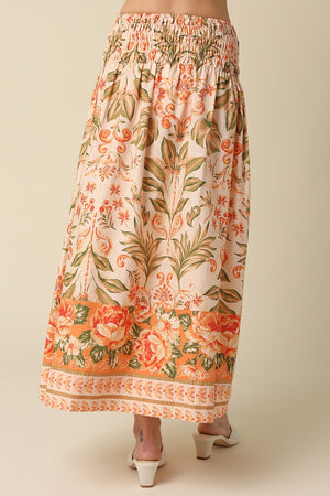 Haven Skirt in Peach Multi