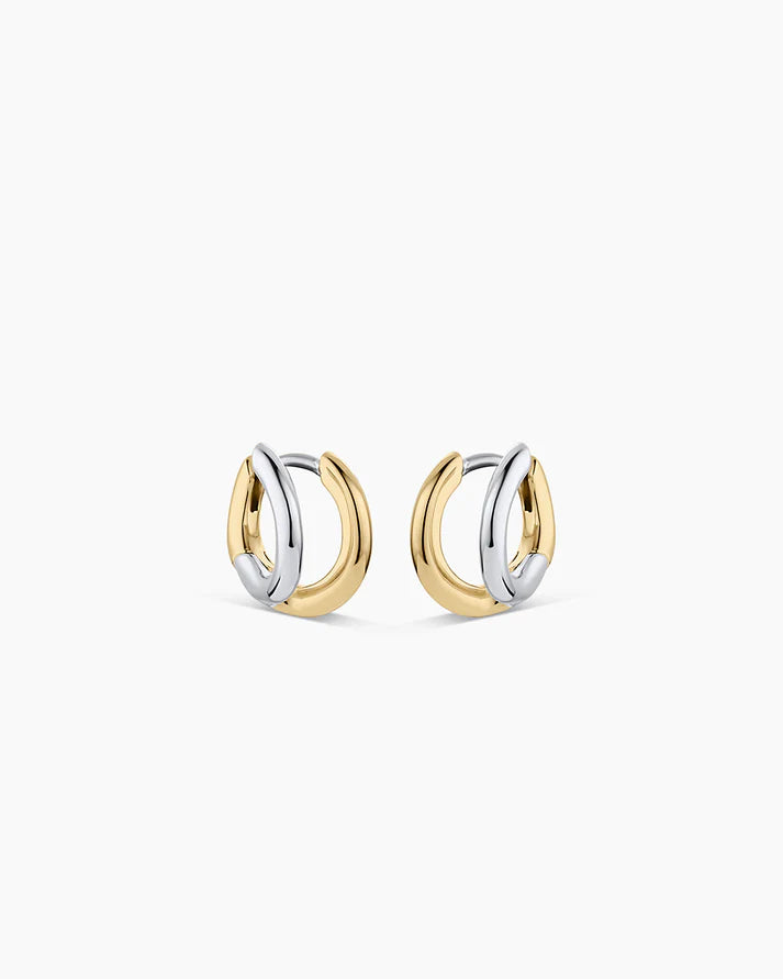 Gorjana Taner Mixed Metal Double Huggies