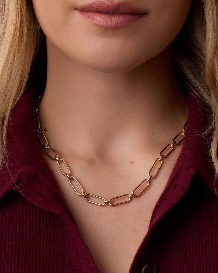 Gorjana Zoey Statement Link Gold Necklace