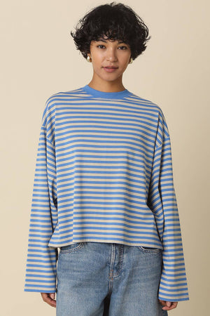 Anna Stripe Long-Sleeve Top