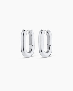 Gorjana Zoey Statement Silver Hoops