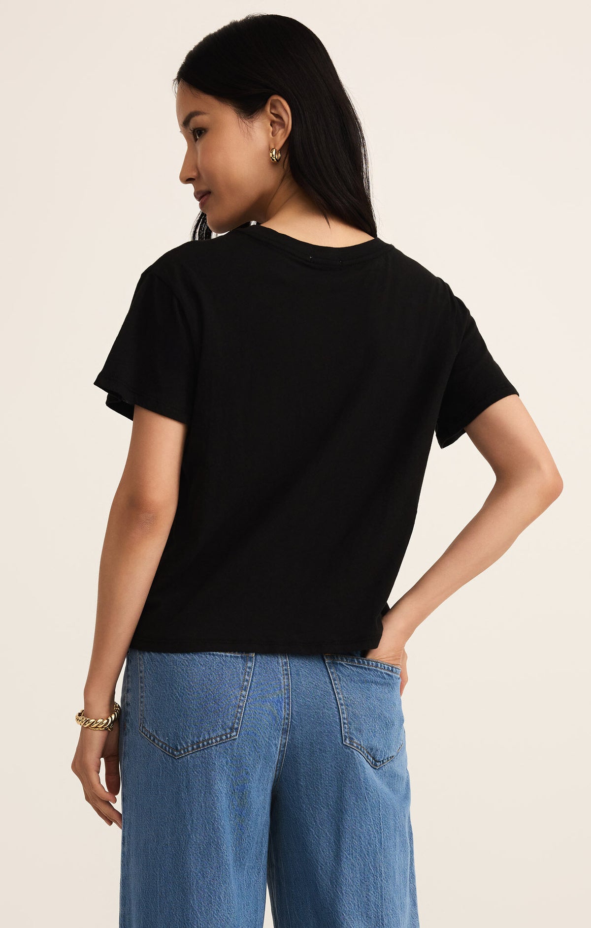 Z Supply Go To Tee Black