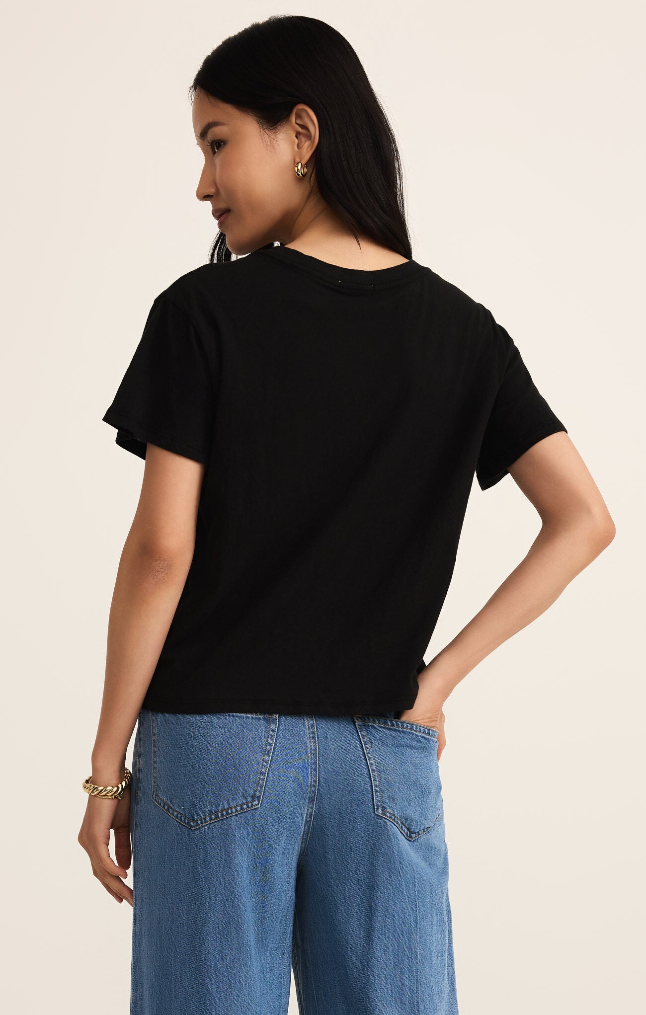 Z Supply Go To Tee Black