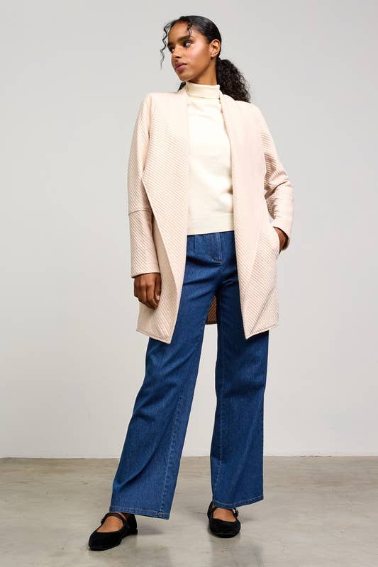 Open Front Quilted Jacket