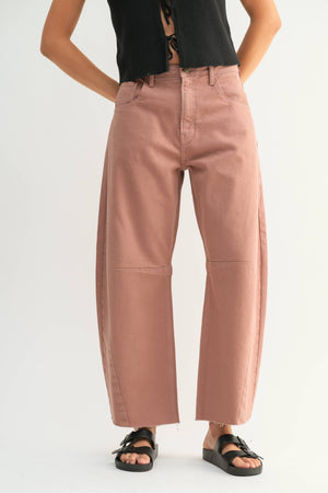 Just Black Denim Clay Barrel Jean