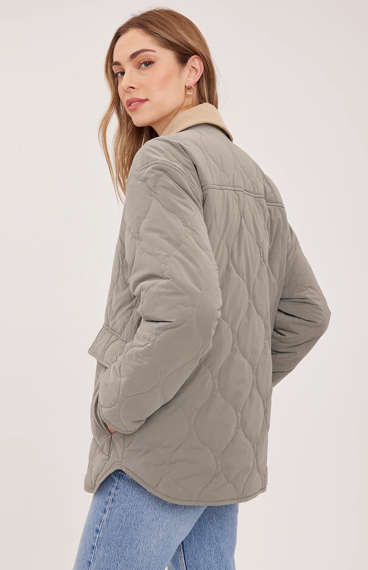 Felix Barn Jacket in Mineral Grey
