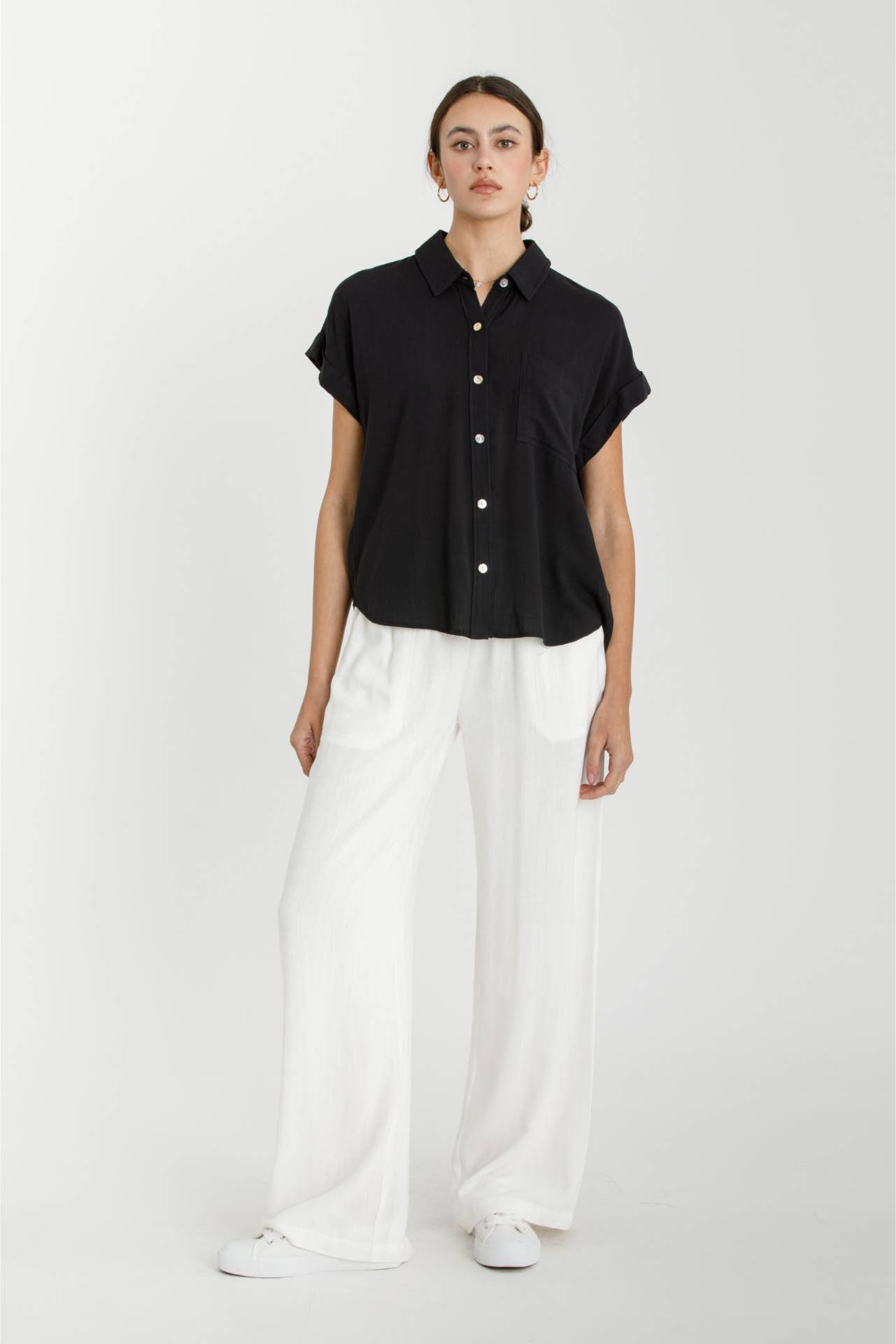 Maisie Short Sleeve Button Down