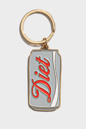 Diet Soda Can Enamel Keychain Bag Charm