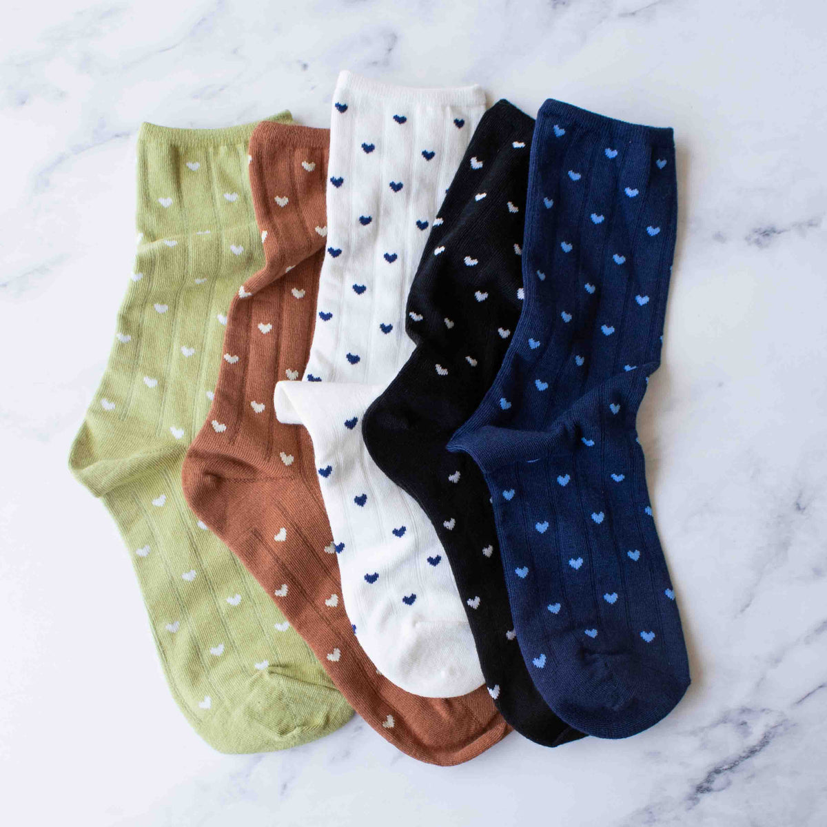 Women's Heart Crew Socks