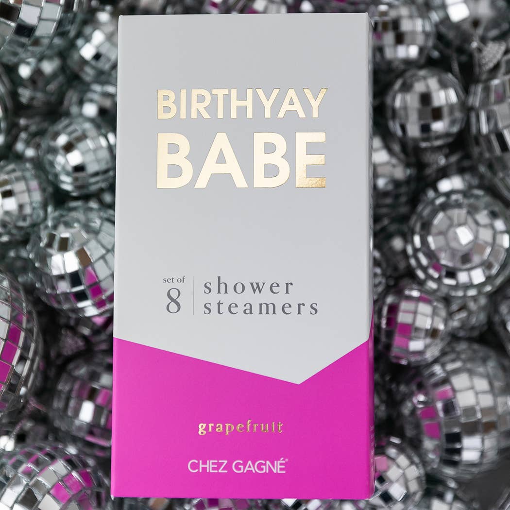 Birthyay Babe - Birthday Shower Steamers - Grapefruit - Set of 8 Tabs