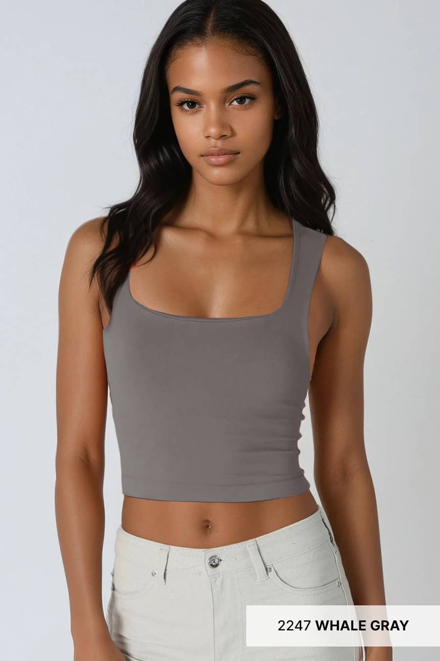 NIKIBIKI Clean Line Square Neck Top - 4 Colors