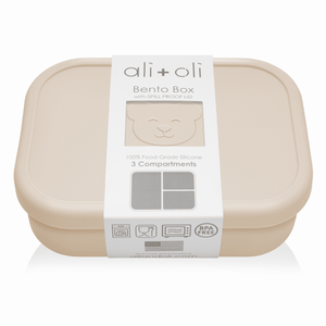 Ali+Oli Leakproof Silicone Bento Box (Coco) Back to School