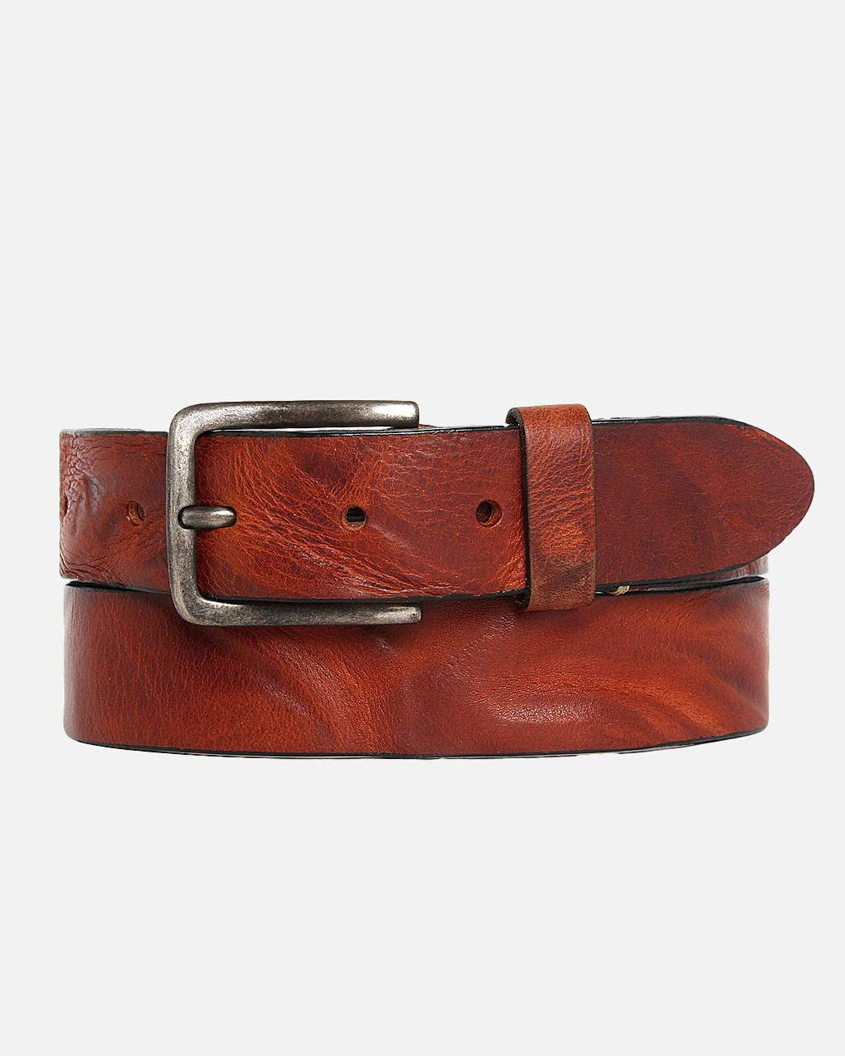 Dani Leather Belt with Silver Buckle