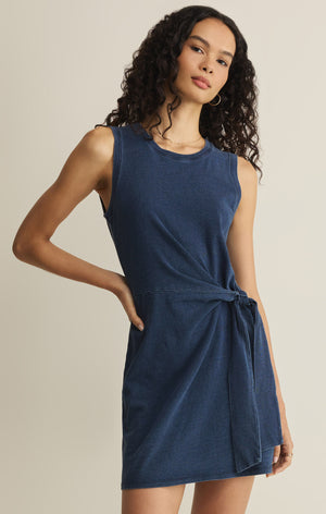 Z Supply Mattie Jersey Denim Mini Dress