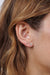 Trio Cluster Gold Earrings - Fire Opal