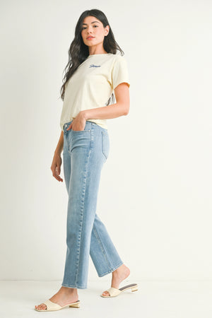 Just Black Denim Stretchy Straight Leg