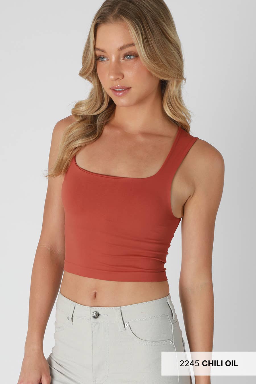 NIKIBIKI Clean Line Square Neck Top - 4 Colors