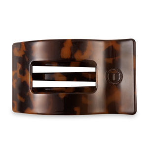 Flat Rectangle Hair Clip | Large | Tortoise