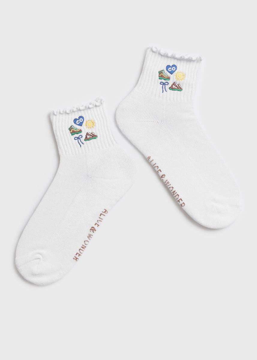 Colorado Icons Ruffle Sock
