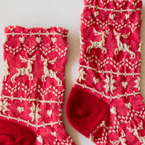 Christmas Glitter Casual Crew Socks