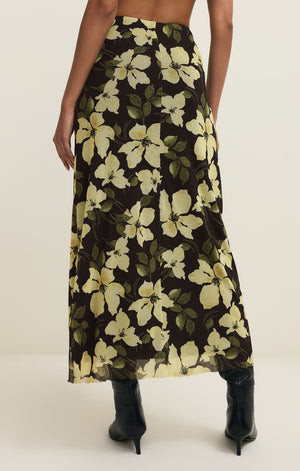 Z Supply Eda Ren Floral Mesh Midi Skirt
