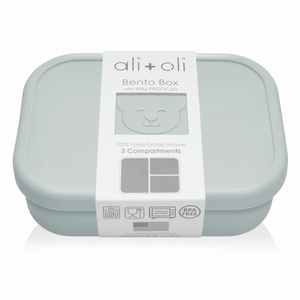 Ali+Oli Leakproof Silicone Bento Box (Blue) Back to School