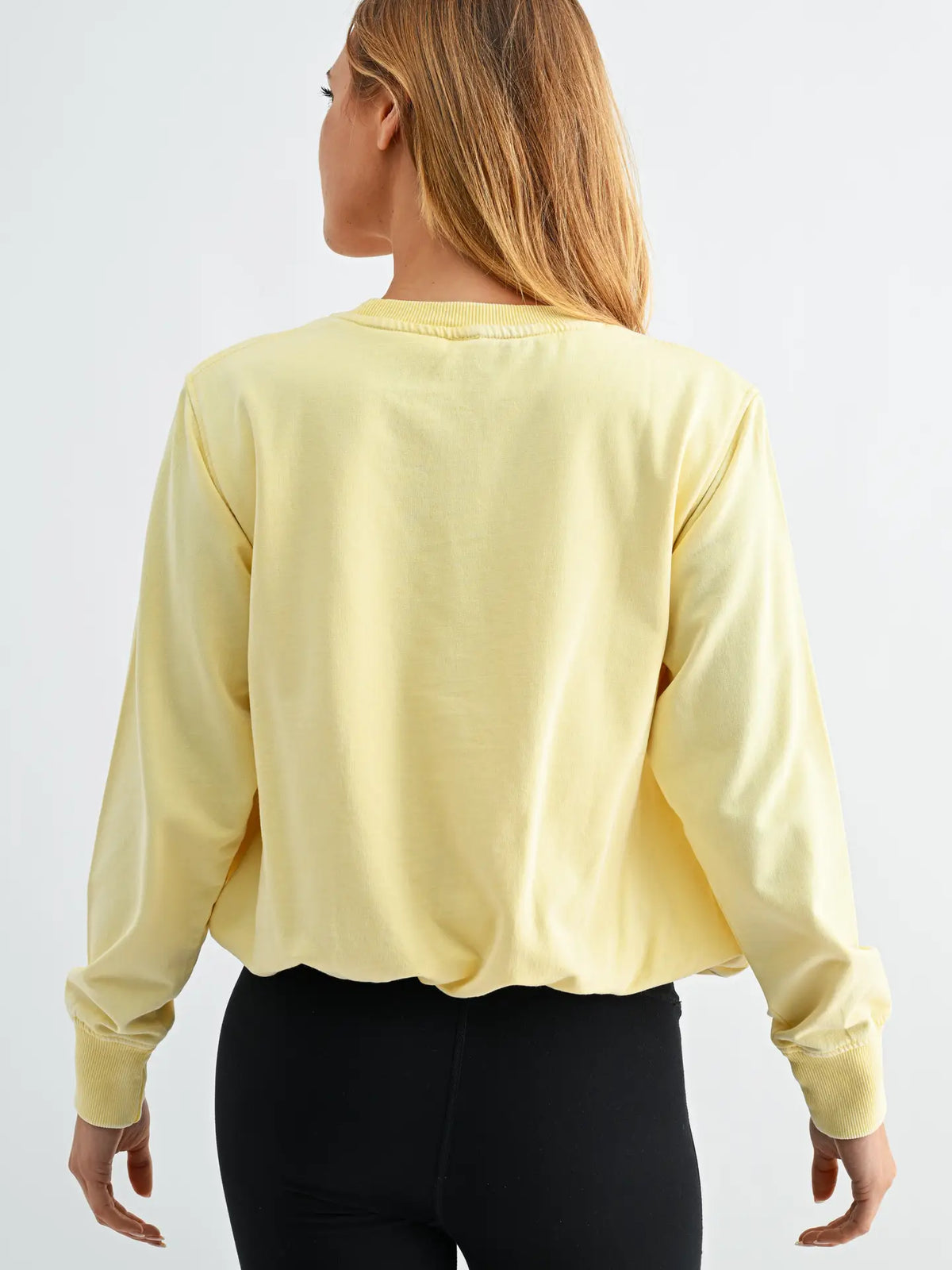 Mineral Cloud Bubble Hem Long Sleeve Shirt