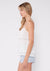 Emberlise Lace Trim Button Front Tank Top