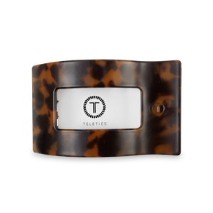 Flat Rectangle Hair Clip | Medium | Tortoise