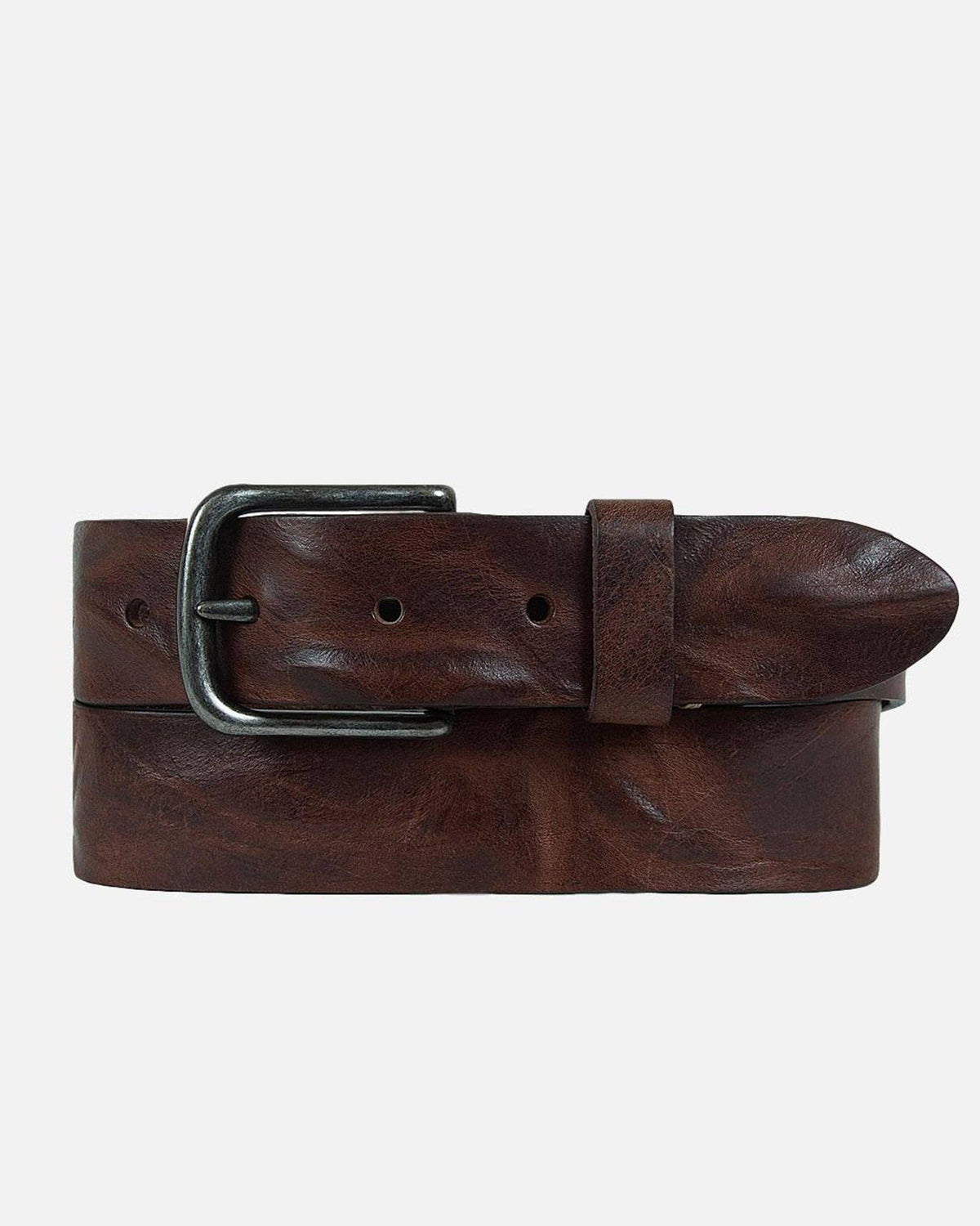 Dani Leather Belt with Silver Buckle