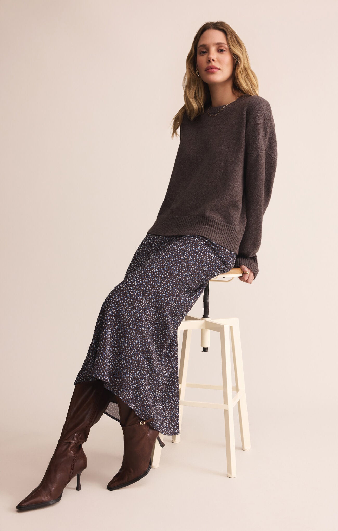 Z Supply Cirrus Cozy Burnt Ash Heather Sweater