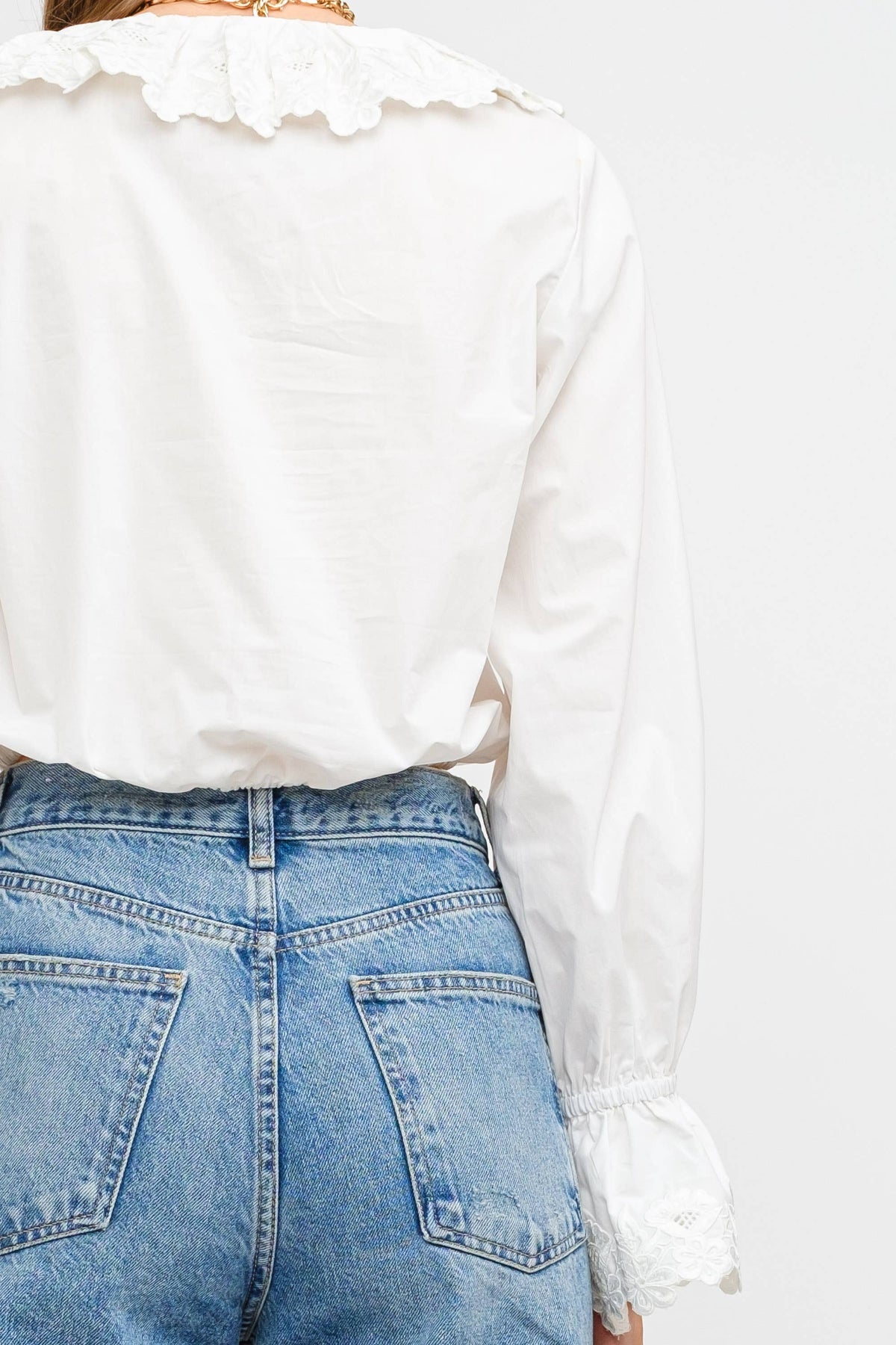 Emma Emboidered Poplin Blouse