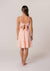 Josephine Embroidered Sleeveless Tie Back Tiered Mini Dress