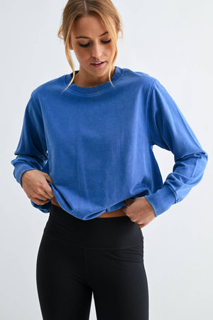 Mineral Cloud Bubble Hem Pullover