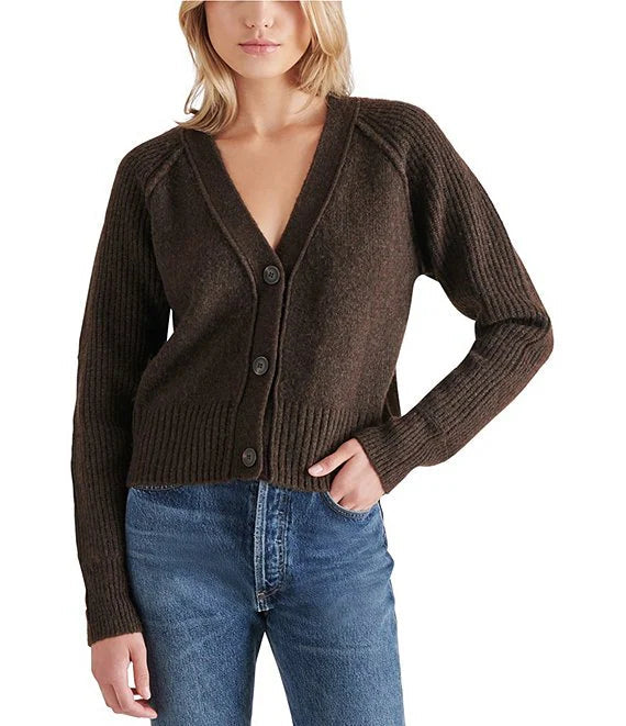 Steve Madden BECKIE Chestnut Brown CARDIGAN