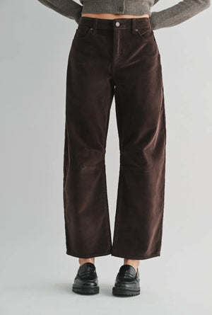 Just Black Denim Corduroy Barrel Jean