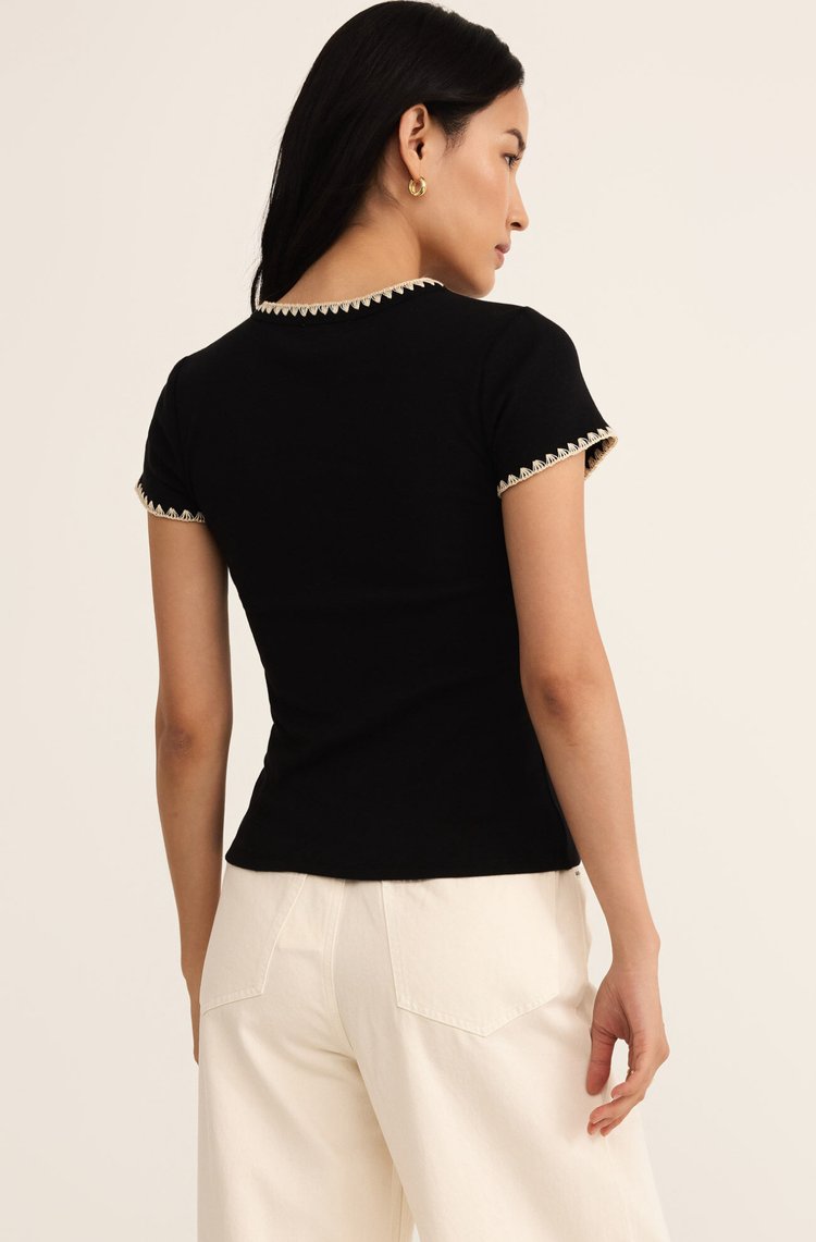 Z Supply CASSIS RIB Black TEE