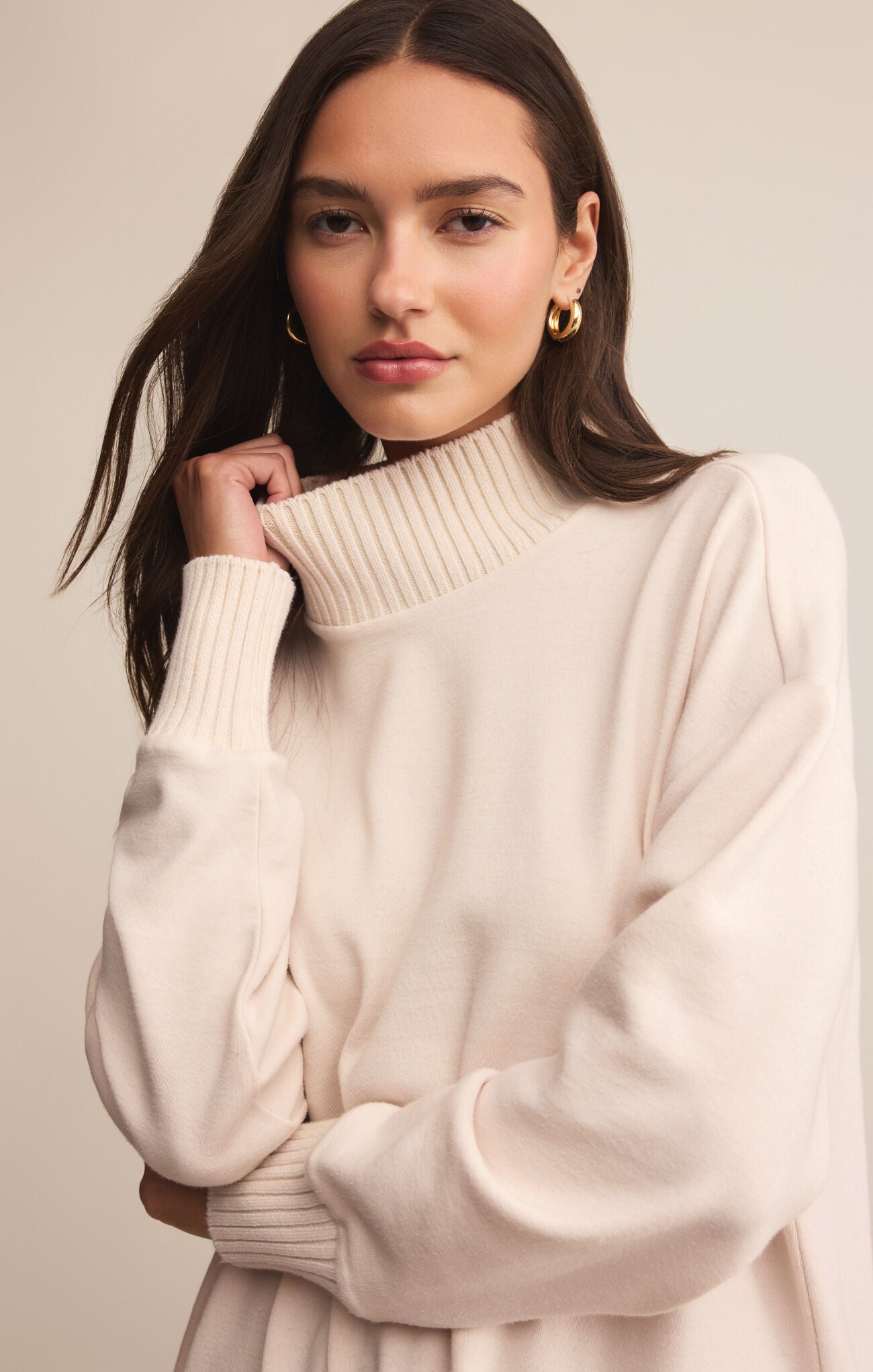 Z Supply Sable Rib Sweatshirt