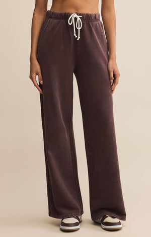 Z Supply HUNTER KNIT PANT Chocolate Brown